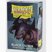 Dragon Shield - Matte Outer Sleeves (100 ct.) - Black